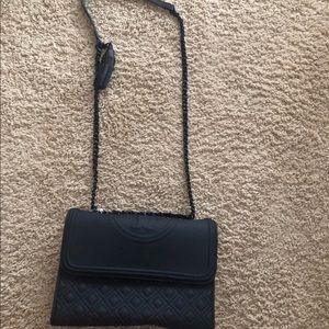 ‼️SOLD‼️Tory Burch BlackMatte Fleming